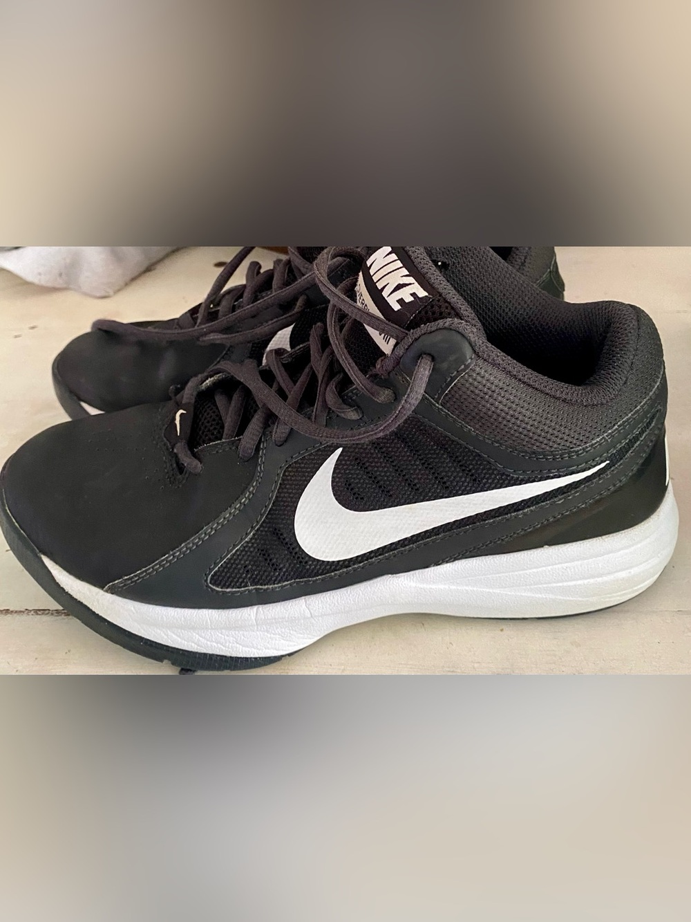 Nike Black Sneakers with White Swoosh